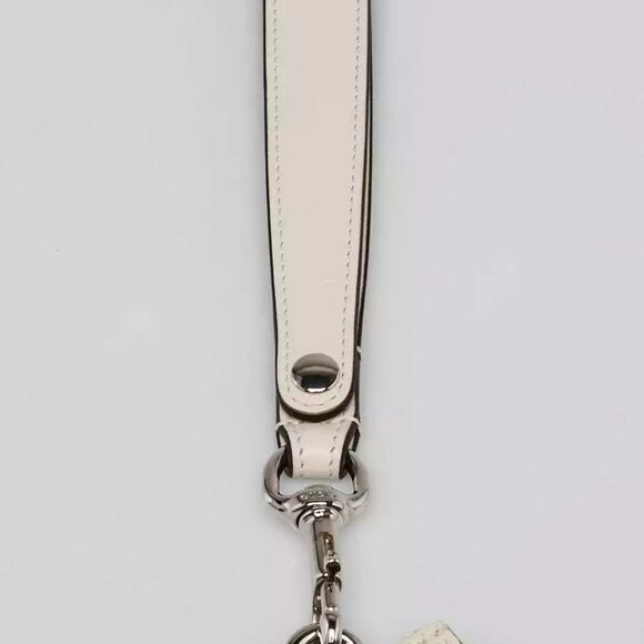 Gucci White Perforated Embossed GG Leather Wristlet Clutch Bag - Picture 9 of 12